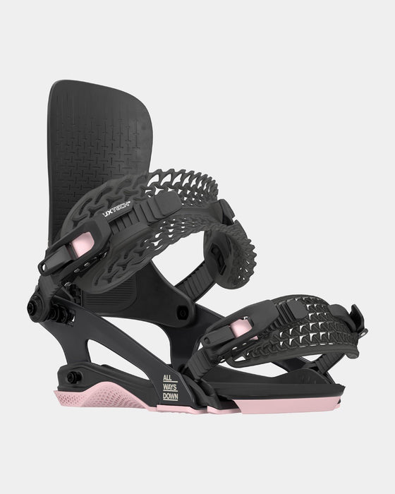 Rome Brass Snowboard Bindings Medium / Large (Women's US 9-11.5) Black New 2025