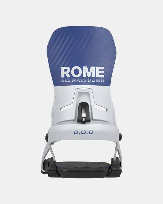 Rome D.O.D. Snowboard Bindings, M/L (Men's US 7.5-10), Blue Grey New Do or Die