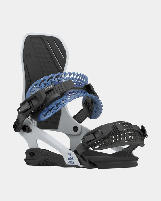 Rome D.O.D. Snowboard Bindings, M/L (Men's US 7.5-10), Blue Grey New Do or Die