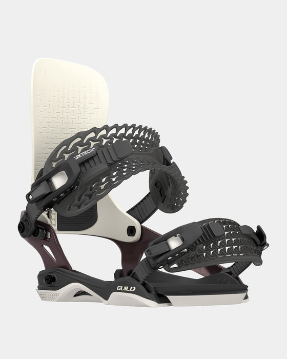 Rome Guild Snowboard Bindings Small (Women's US 6.5-8.5) Bone/Purple 2025 -79910