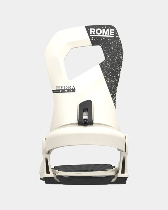 Rome Hydra Pro Snowboard Bindings M/L Womens US 9-11.5 Bone White New 2025