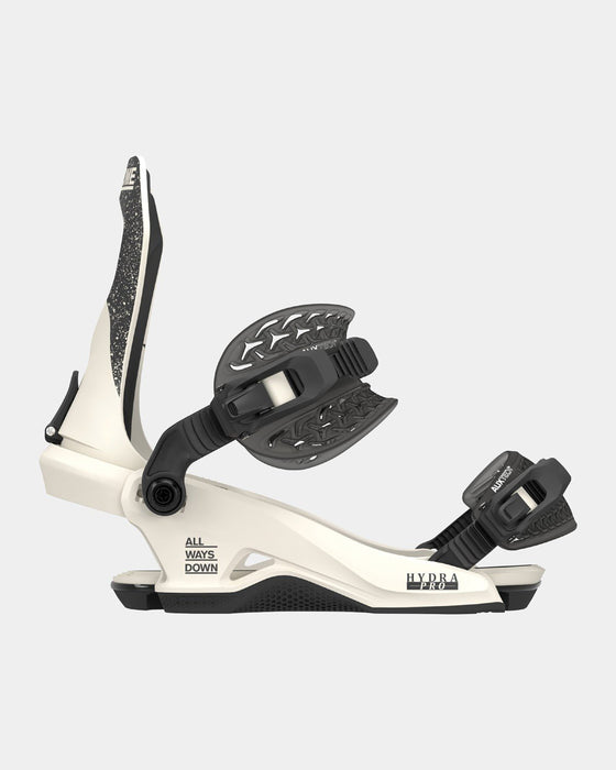 Rome Hydra Pro Snowboard Bindings M/L Womens US 9-11.5 Bone White New 2025