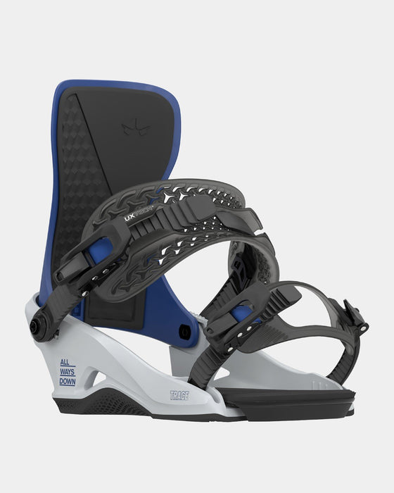 Rome Trace Snowboard Bindings Large / XLarge Men's US 10.5-13 Blue Gray New 2025