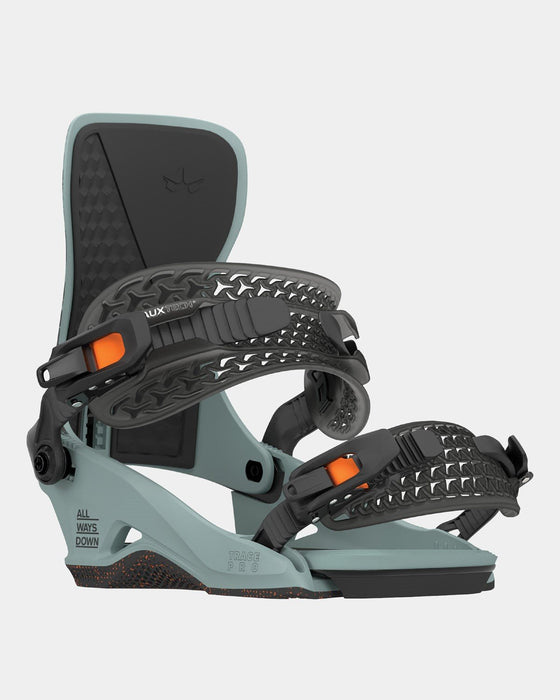 Rome Trace Pro Snowboard Bindings Medium/Large (Men's US 7.5-10) Grey Orange New