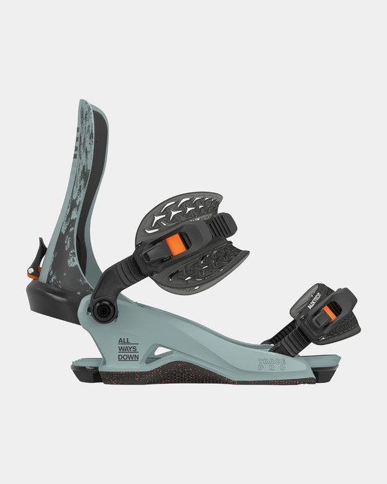 Rome Trace Pro Snowboard Bindings L/XL (Men's US 10.5-13) Grey Orange New 2025