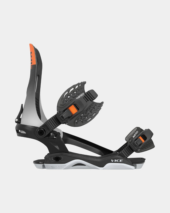 Rome Vice Snowboard Bindings Large / XLarge (Men's US 10.5-13) Black Orange New