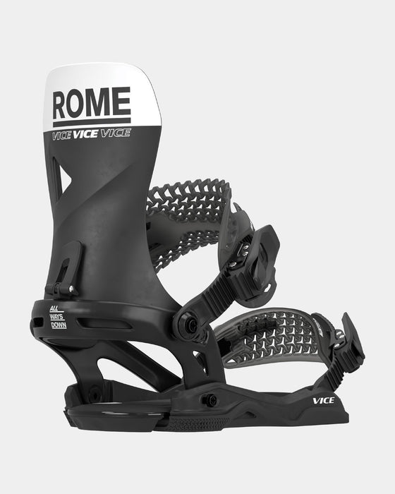 Rome Vice Snowboard Bindings Large / XLarge (Men's US 10.5-13) Black New