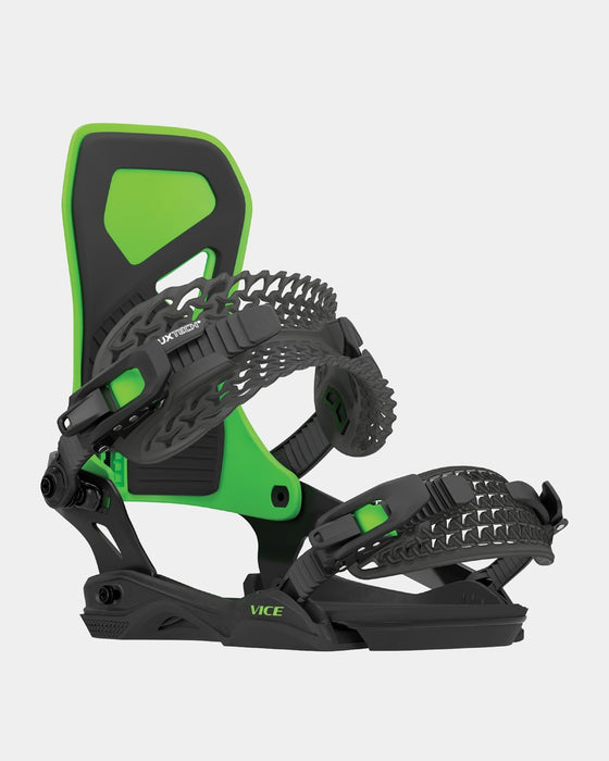 Rome Vice Snowboard Bindings Large/XLarge (Men's US 10.5-13) Neon Green New 2025