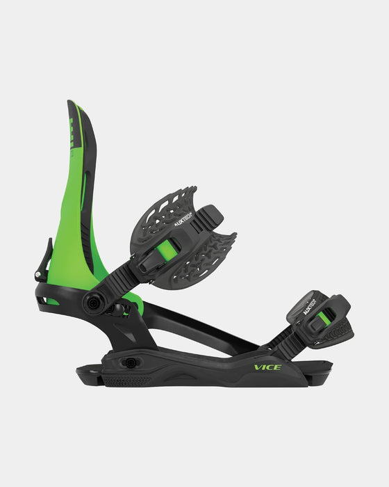 Rome Vice Snowboard Bindings Medium/Large (Men's US 7.5-10) Neon Green New 2025