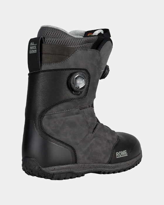 Rome Bodega Double Boa Snowboard Boots Men's Size 10 Black New 2025