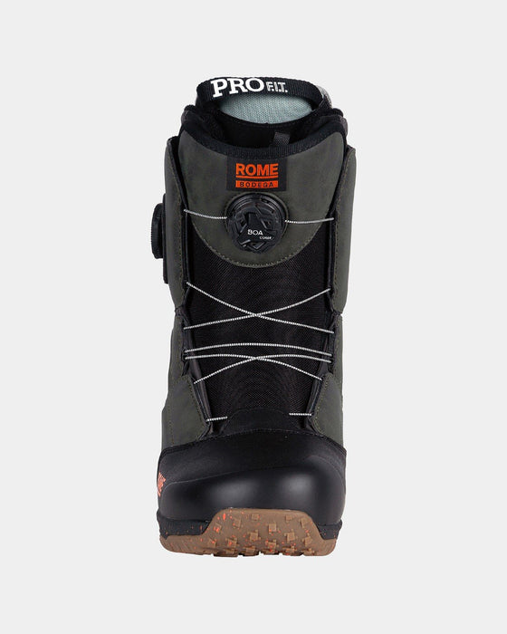 Rome Bodega Double Boa Snowboard Boots Men's Size 11 Black/Olive New 2025