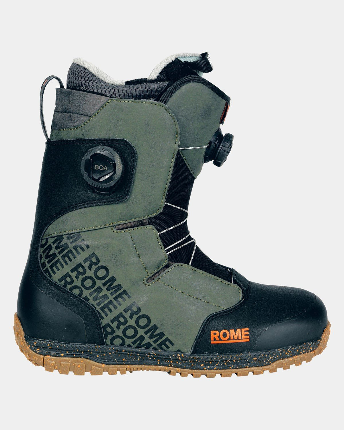 Rome Bodega Double Boa Snowboard Boots Men's Size 10 Black/Olive New 2 ...