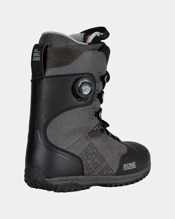 Rome Bodega Hybrid Boa Snowboard Boots Men's Size 10 Black New 2025