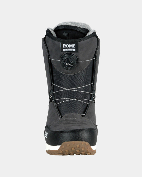 Rome Stomp Boa Snowboard Boots, Men's Size 10.5, Black New 2025