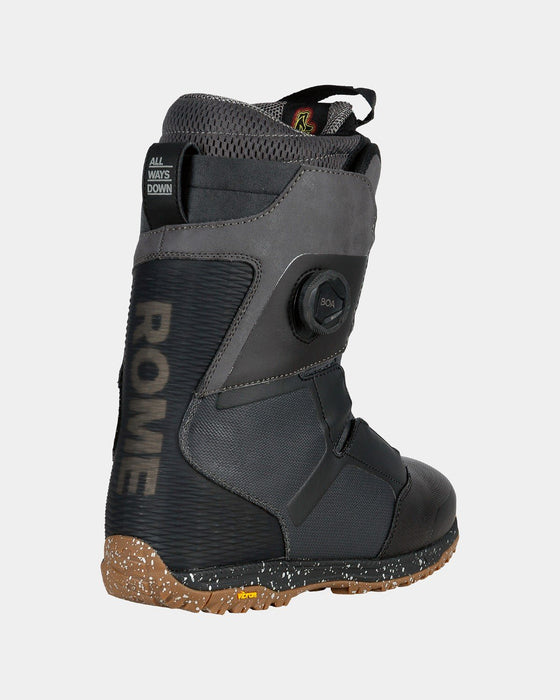 Rome Libertine Double Boa Snowboard Boots Men's Size 10 Black New 2025
