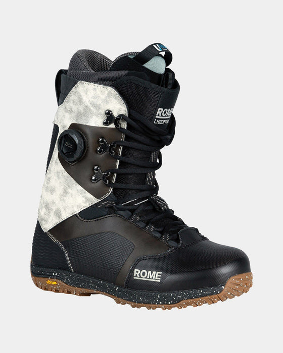 Rome Libertine Hybrid Boa Snowboard Boots Men's Size 10.5 Black/White New 2025