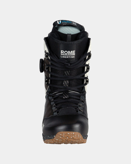 Rome Libertine Hybrid Boa Snowboard Boots Men's Size 9.5 Black/White New 2025