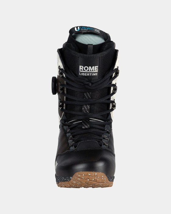 Rome Libertine Hybrid Boa Snowboard Boots Men's Size 11 Black/White New 2025