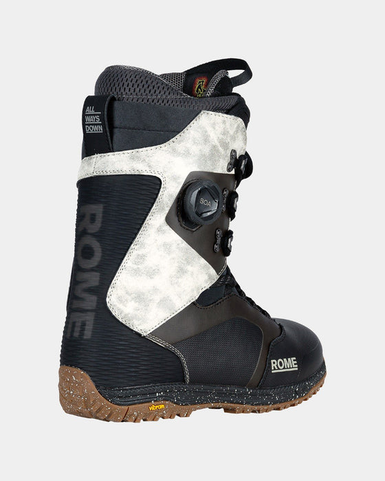 Rome Libertine Hybrid Boa Snowboard Boots Men's Size 12.5 Black/White New 2025