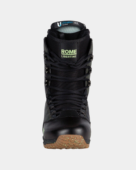 Rome Libertine Lace Snowboard Boots Men's Size 10 Black/Olive New 2025