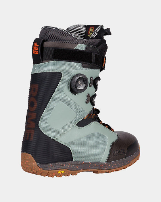 Rome Libertine Pro Hybrid Boa Snowboard Boots Mens Size 11 Slate/Orange New 2025