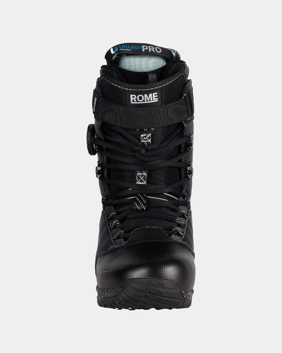 Rome Libertine Pro Hybrid Boa Snowboard Boots Mens Size 10 Black New 2025