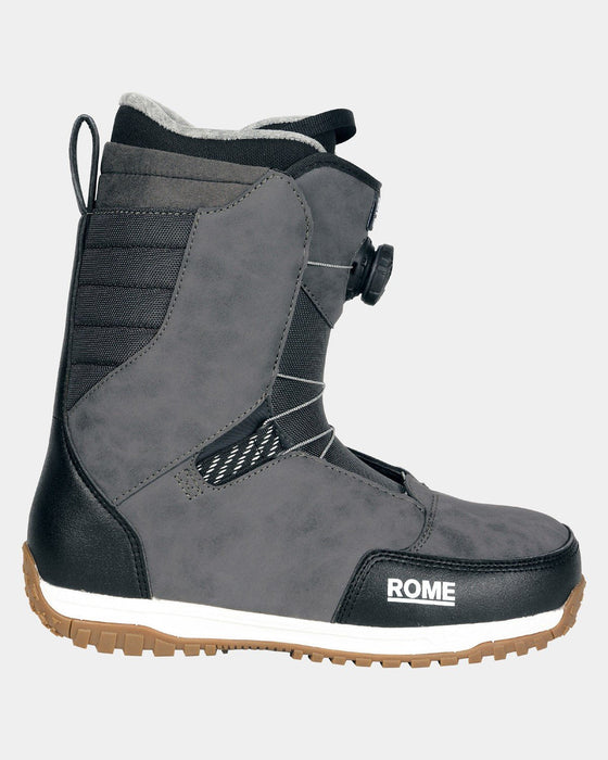 Rome Stomp Boa Snowboard Boots, Men's Size 12, Black New 2025