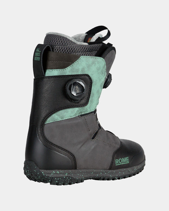 Rome Bodega Boa Snowboard Boots Women's Size 7, Black/Teal New 2025