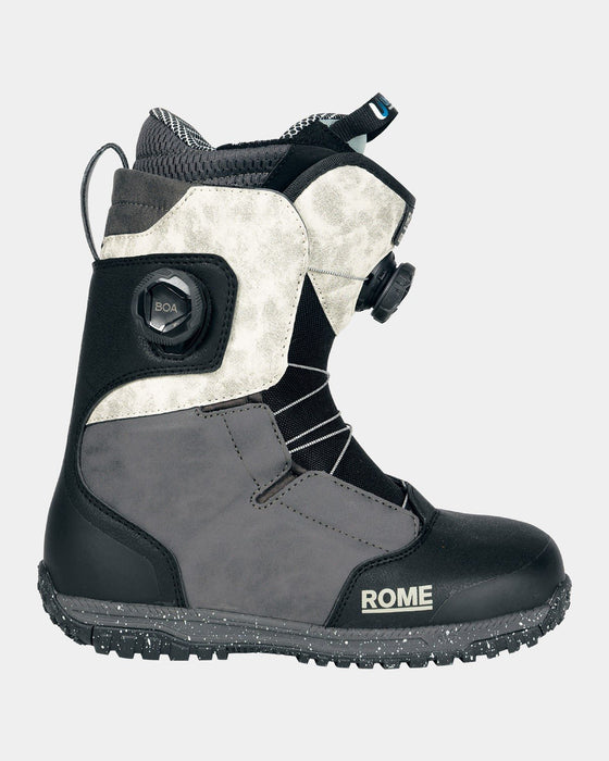 Rome Bodega Pro Boa Snowboard Boots Women's Size 9.5, Black/Bone New 2 — Boarderline Insanity