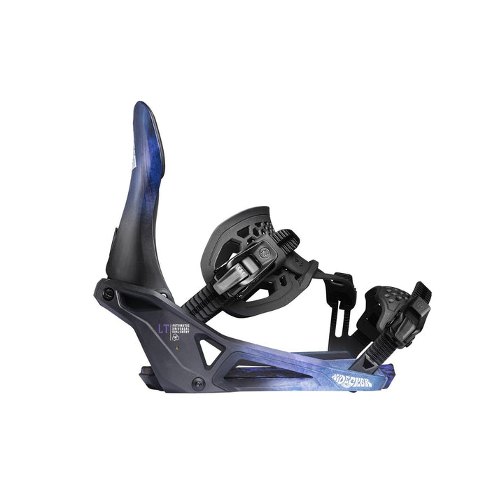 Nidecker LT Supermatic Snowboard Bindings Medium (Men 5.5-8 Wmn 7-9.5) Bio Black