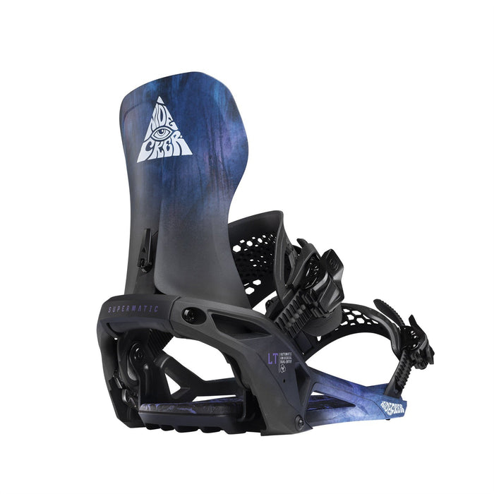 Nidecker LT Supermatic Snowboard Bindings Medium (Men 5.5-8 Wmn 7-9.5) Bio Black