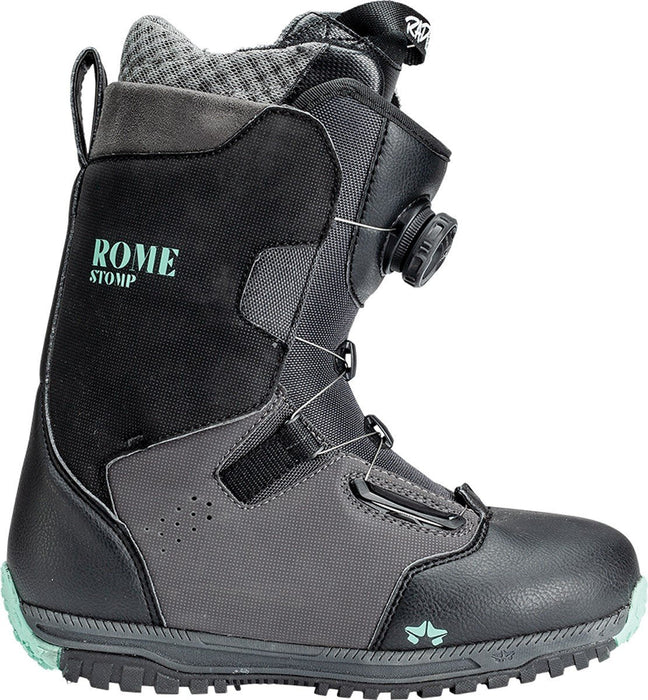 rome boa snowboard boots Rome Stomp Boa Snowboard Boots, Women's Size 7, Mint / Black New 2020 — Boarderline Insanity