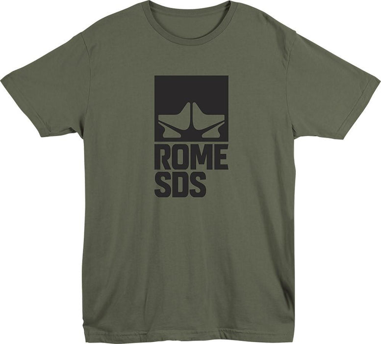 Rome Logo Tee Shirt, Short Sleeve T-Shirt, Men's Medium, Green New