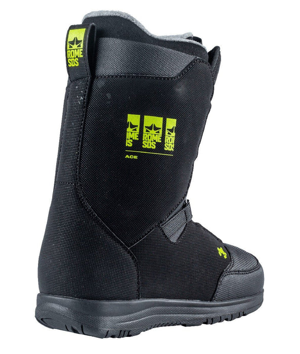 Rome Ace Boa Youth Snowboard Boots Size 6 Black New