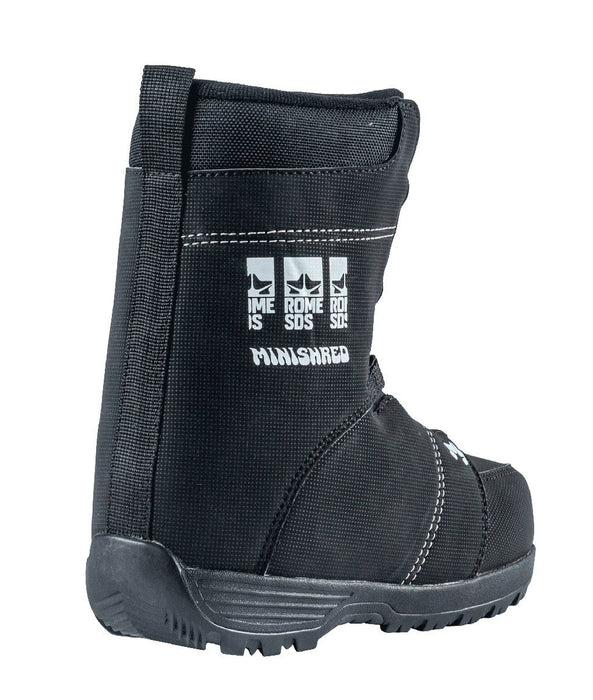 Rome Minishred Boa Snowboard Boots, Youth / Boys' Size 1K, Black New
