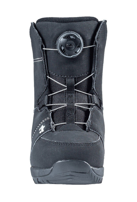 Rome Minishred Boa Snowboard Boots, Youth / Boys' Size 1K, Black New
