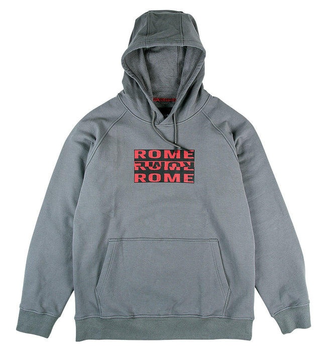 Rome Snowboard Men's Basic Pullover Hoodie Medium Grey New