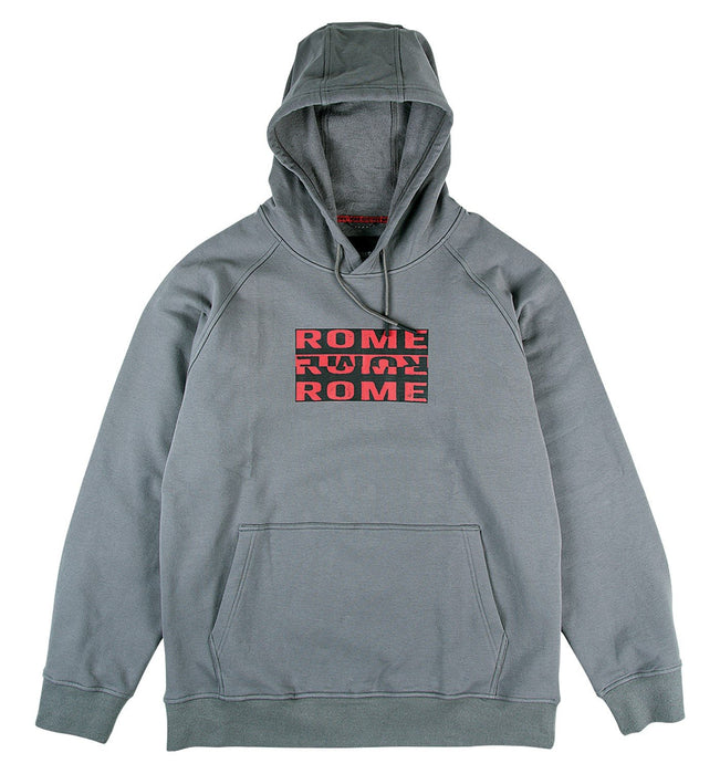 Rome Snowboard Men's Basic Pullover Hoodie Small Grey New