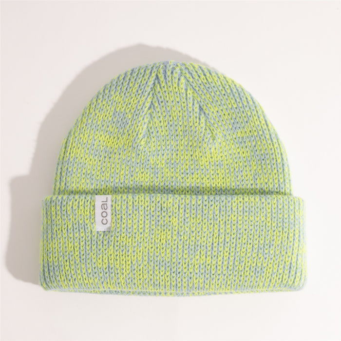 Coal The Frena Thick Knit Cuff Beanie Unisex OSFM Periwinkle Marl Green New