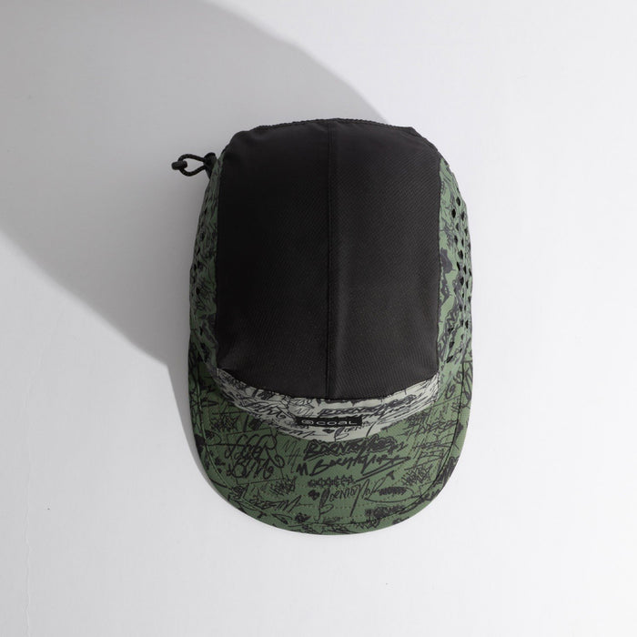 Coal The Provo Cap UPF Tech 5 Panel Camp Hat, Adjustable Fit, Hoder Green New