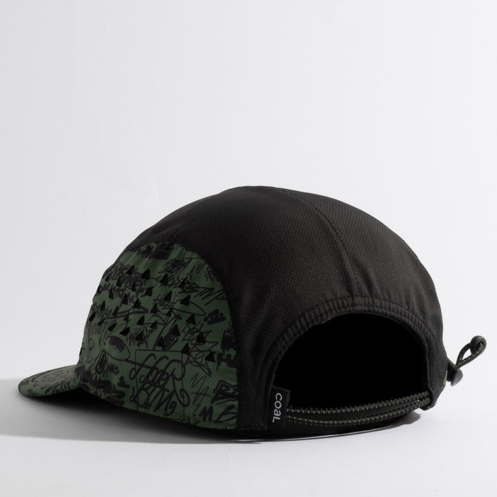 Coal The Provo Cap UPF Tech 5 Panel Camp Hat, Adjustable Fit, Hoder Green New