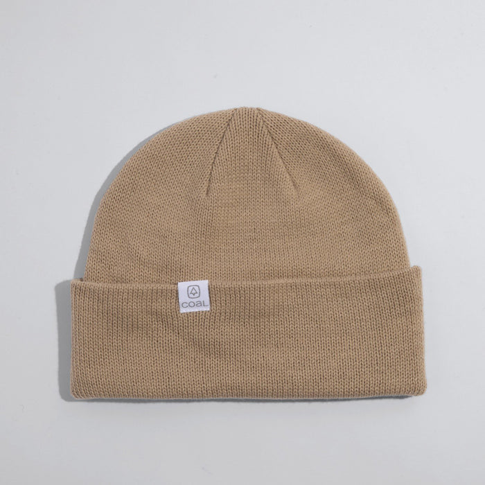 Coal The FLT Low Profile Recycled Polyana Jersey Knit Beanie Khaki New