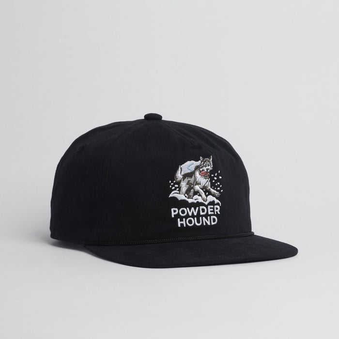 Coal The Field Cap Brushed Twill Adjustable Strapback Hat Black Powder Hound New