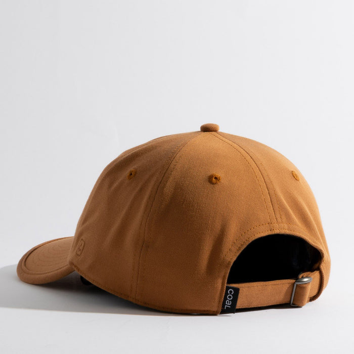 Coal The Pines Hat Ultra Low Unstructured Cap, Adjustable Strapback, Light Brown