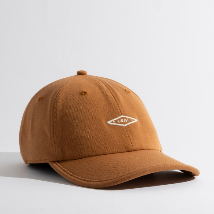 Coal The Pines Hat Ultra Low Unstructured Cap, Adjustable Strapback, Light Brown