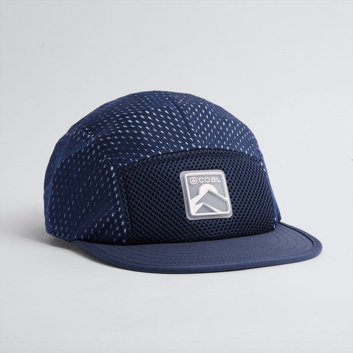 Coal The Dune Cap Ultra Low 5 Panel Camp Hat, Adjustable Strapback, Navy Blue