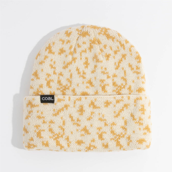 Coal The Wayne Mid Length Acrylic Beanie Unisex OSFM Off White Grid Camo New