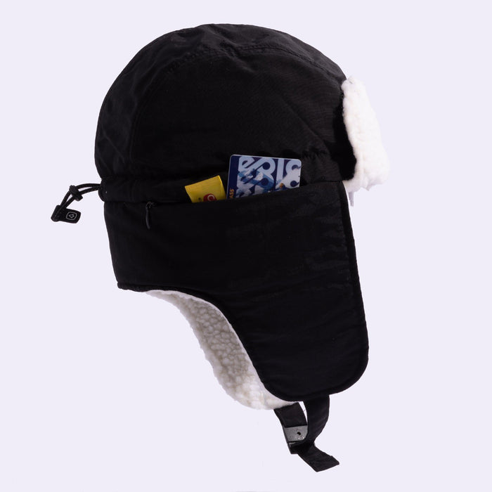 Coal The Wilcox Trapper Cap Ear Flap Beanie, Adjustable OSFM, Black New