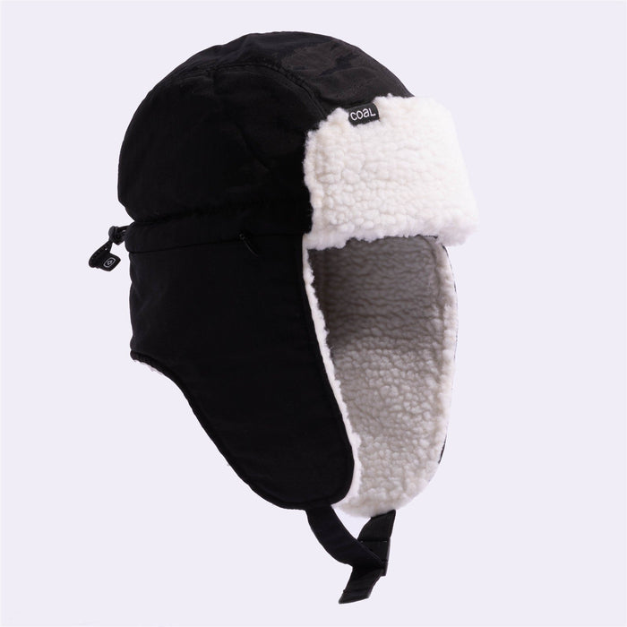 Coal The Wilcox Trapper Cap Ear Flap Beanie, Adjustable OSFM, Black New