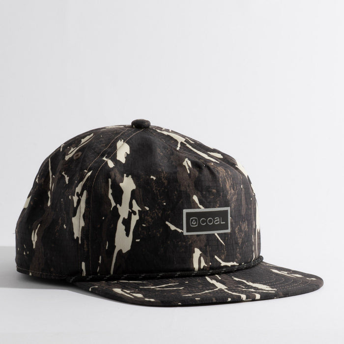 Coal The Pontoon Cap 5 Panel Roomy Flat Brim Snapback Hat, Camo New